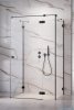 Radaway Essenza Pro Black Kdj+S kabina 70x80x70cm prawa czarny mat/szkło przejrzyste 10097380-54-01R/10098070-01-01/10098070-01-01